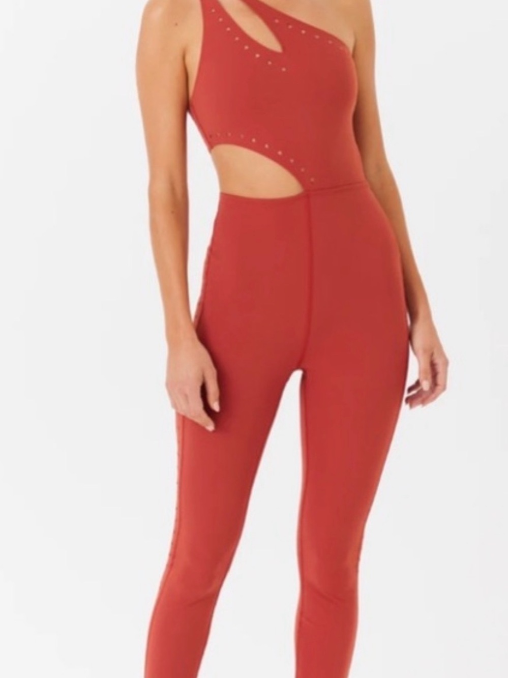 GIGI C NWT {$95} Cassie Jumpsuit M Rust